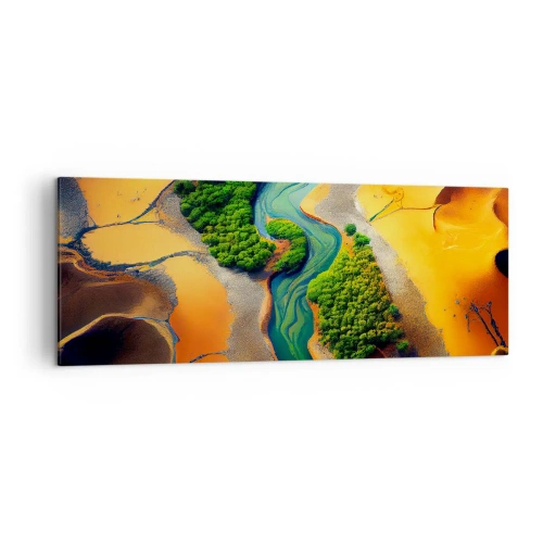 Tablou pe pânză - Râul care dă viață - 140x50 cm