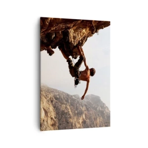 Tablou pe pânză - Lumea s-a micșorat într-un pumn pe un afloriment de bolovani - 70x100 cm