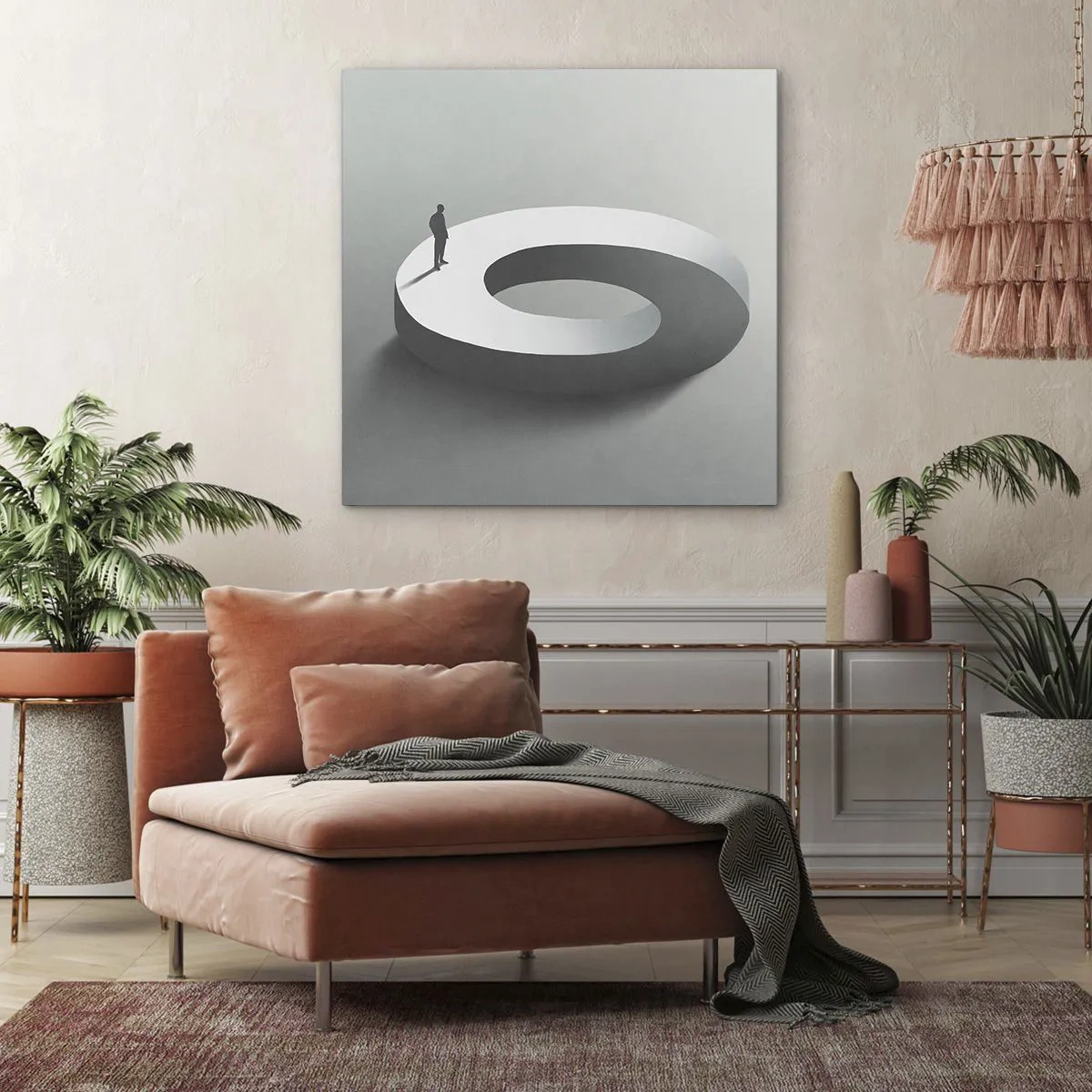 Tablou pe pânză - Înțelegi ceva? - 70x70 cm