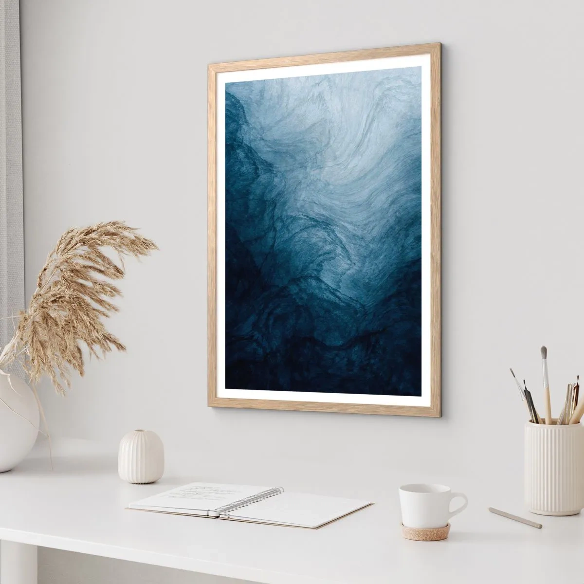 Poster în ramă de stejar deschis - În adâncuri - 61x91 cm