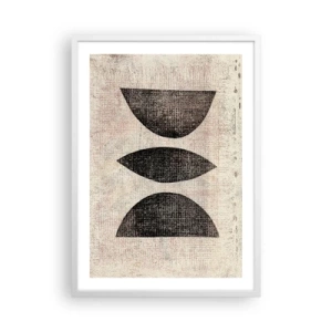 Poster în ramă albă - Abstracție etnică - 50x70 cm