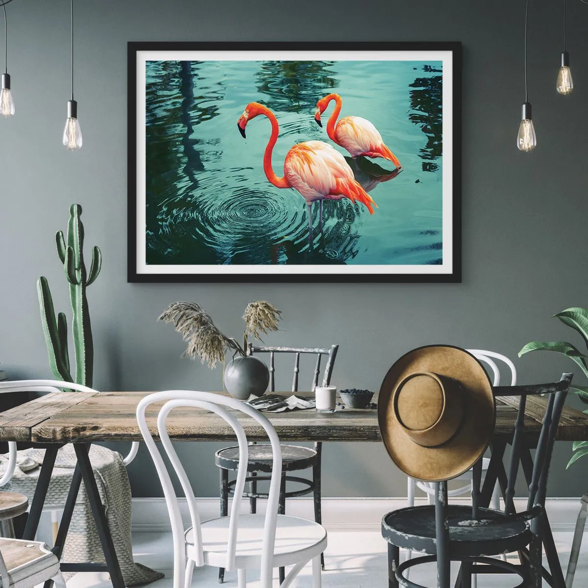 Poster în ramă neagră - Suntem bune de revistele de modă - 50x40 cm