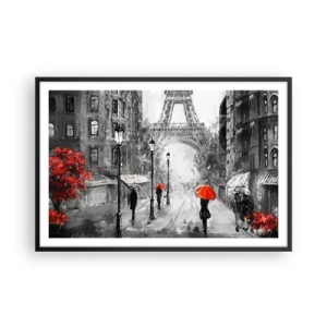 Poster în ramă neagră - Toate drumurile duc la el - 91x61 cm