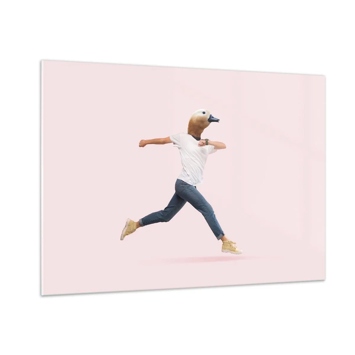 Tablou pe sticlă - Un strop de absurditate - 100x70 cm