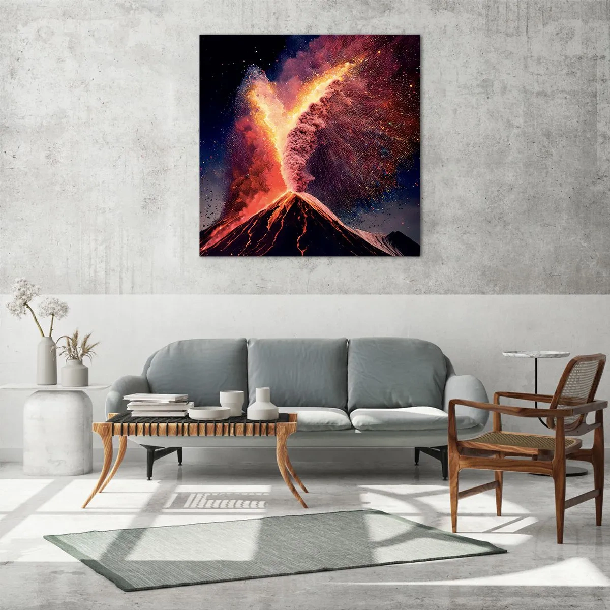 Tablou pe sticlă - Frumusețe și groază - 30x30 cm