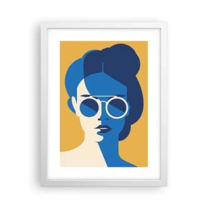 Poster în ramă albă - Look de vacanță - 30x40 cm