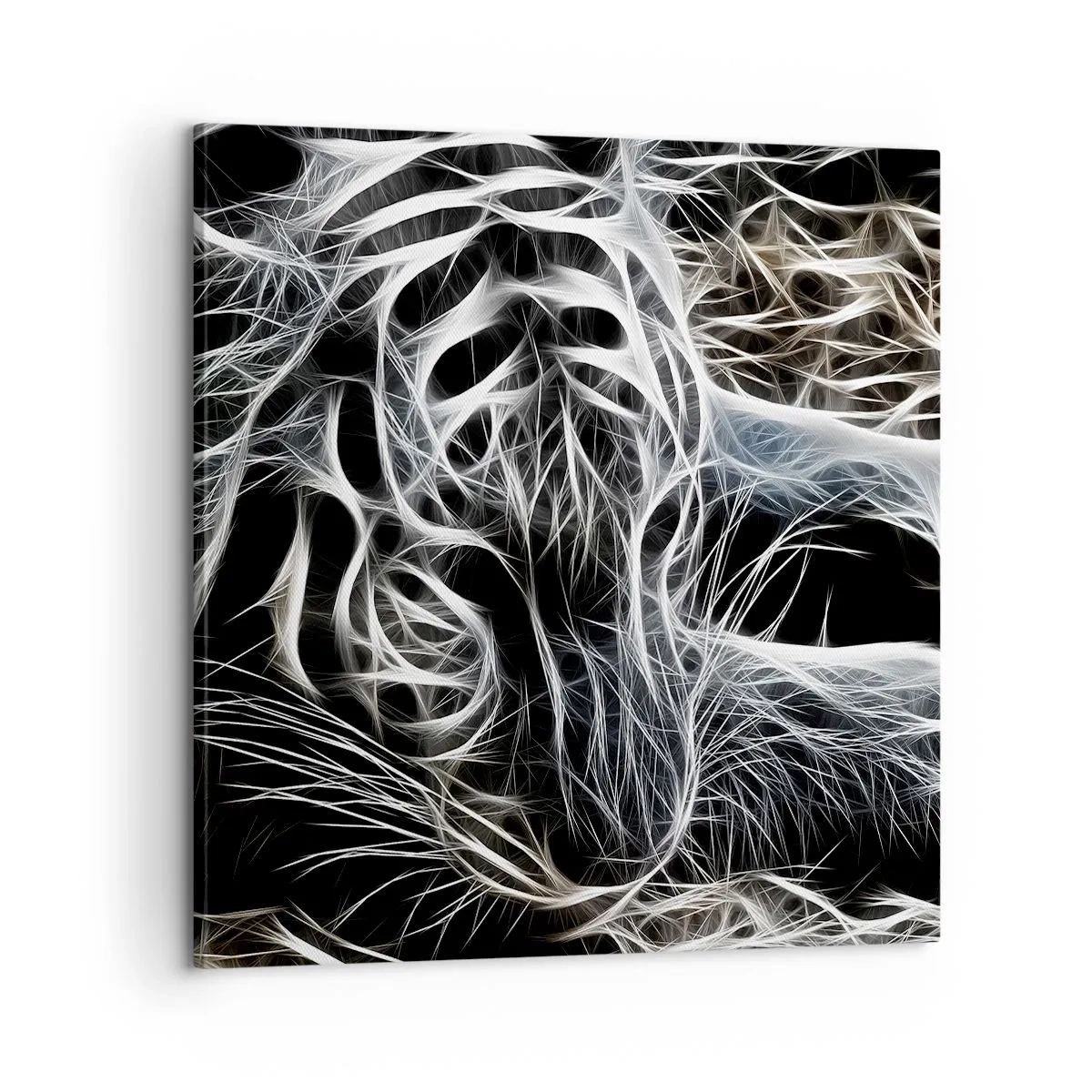 Tablou pe pânză - Un studiu al lejerității felinelor - 60x60 cm