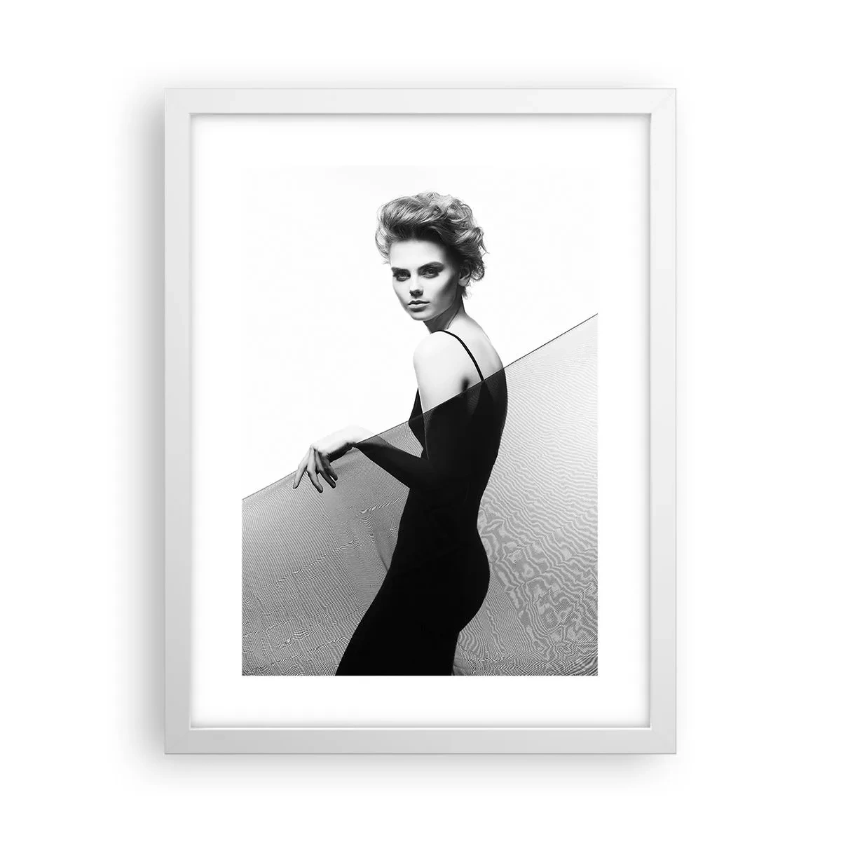 Poster în ramă albă - Privirea magnetică - 30x40 cm