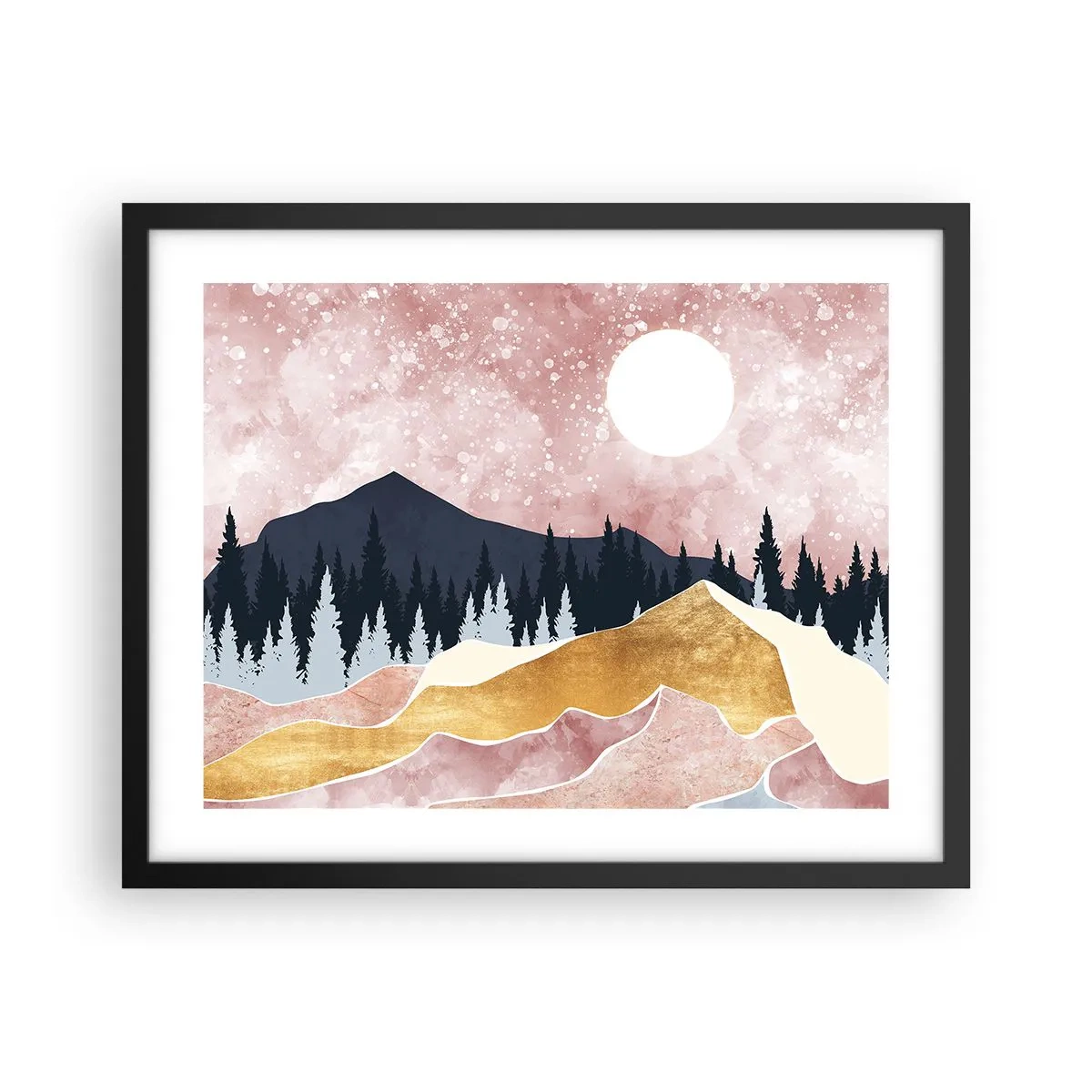 Poster în ramă neagră - Garda de noapte - 50x40 cm