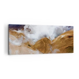 Tablou pe pânză - Frumusețea sălbatică a Islandei - 100x40 cm