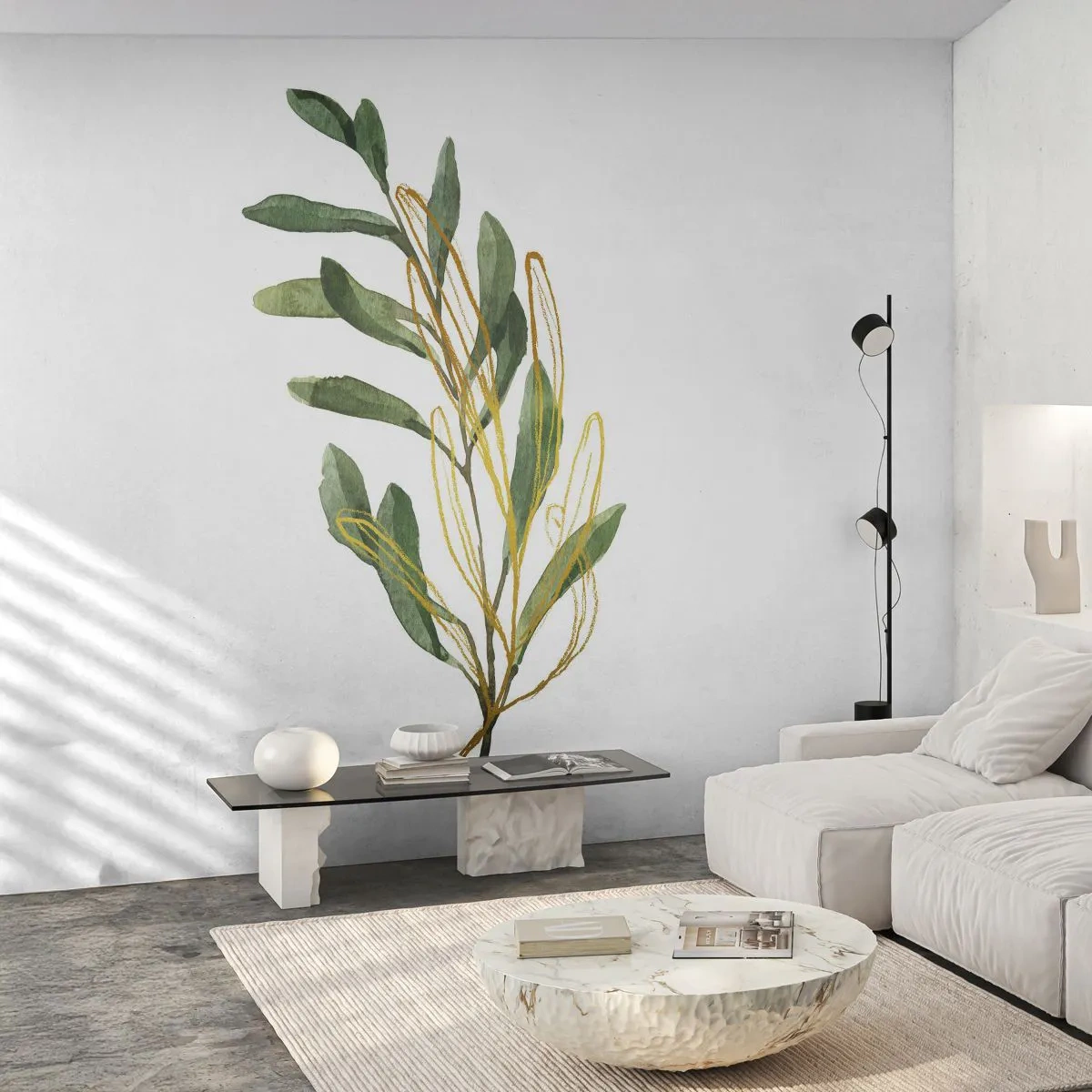 Tapet Premium Sand - Toate cele bune - Frunze, măsline, Plantă - 300x210 cm