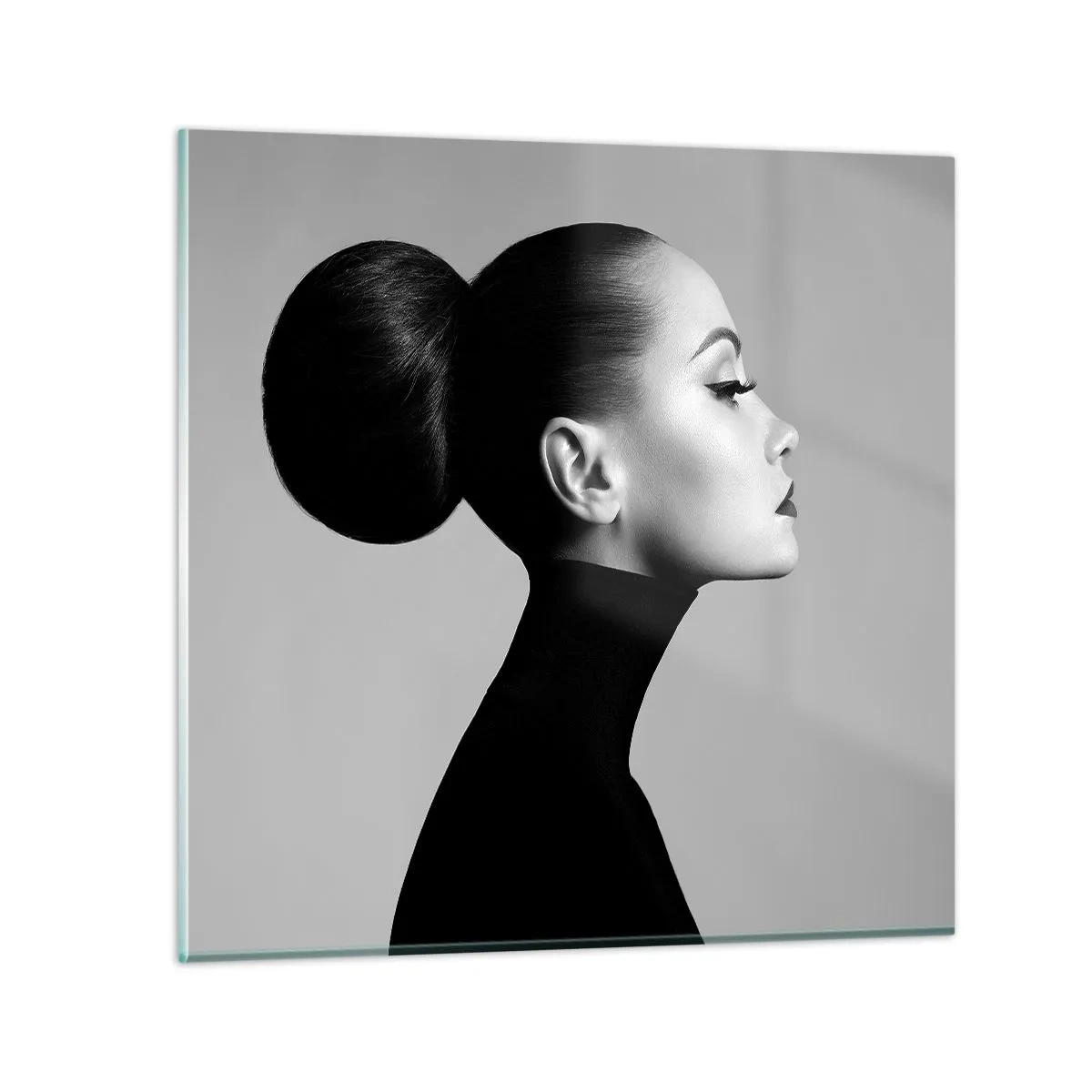 Tablou pe sticlă - Nefertiti contemporană - 40x40 cm