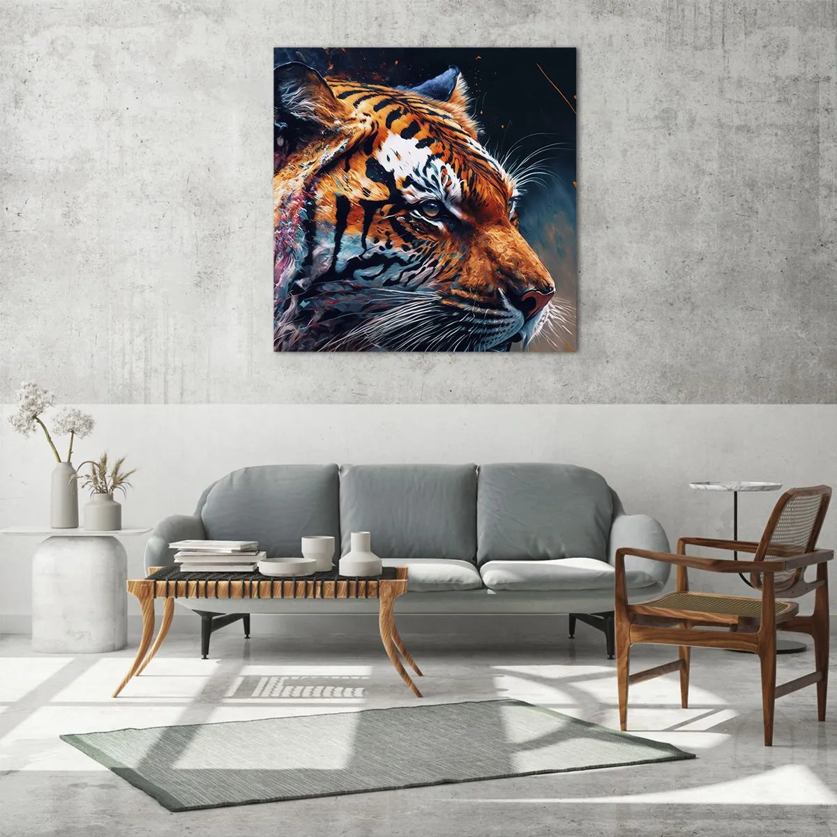 Tablou pe sticlă - Frumusețe sălbatică - 50x50 cm