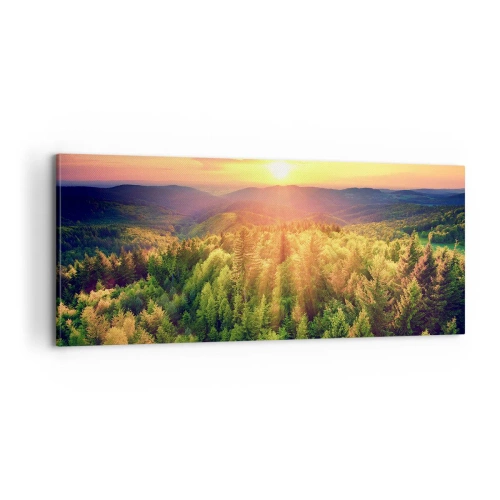 Tablou pe pânză - Vârfuri și culmi - 100x40 cm
