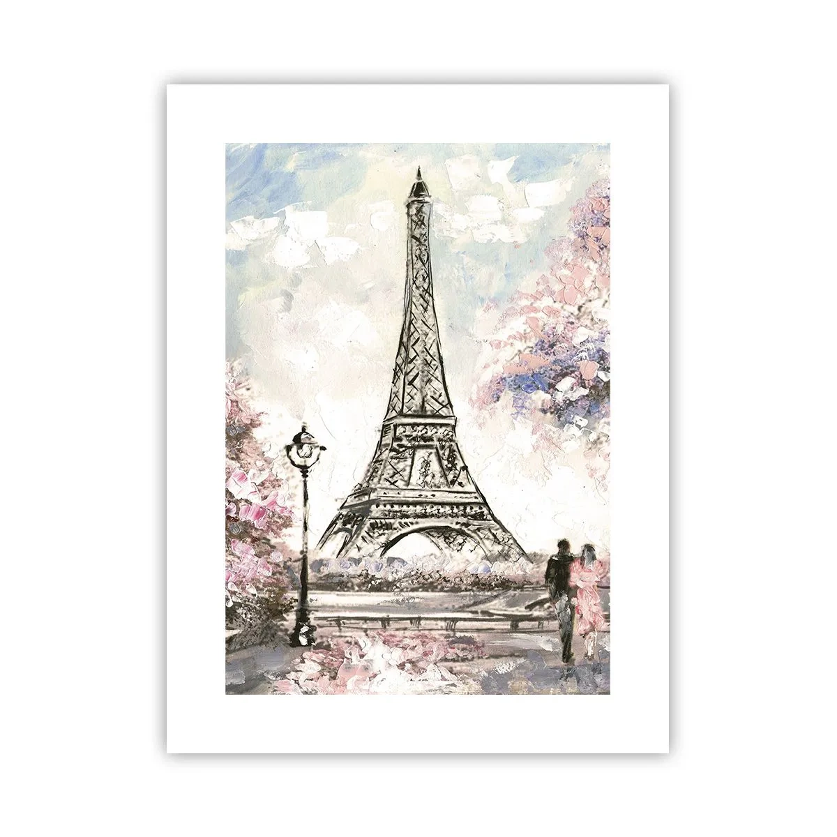 Poster - Plimbare în aprilie la Paris - 30x40 cm