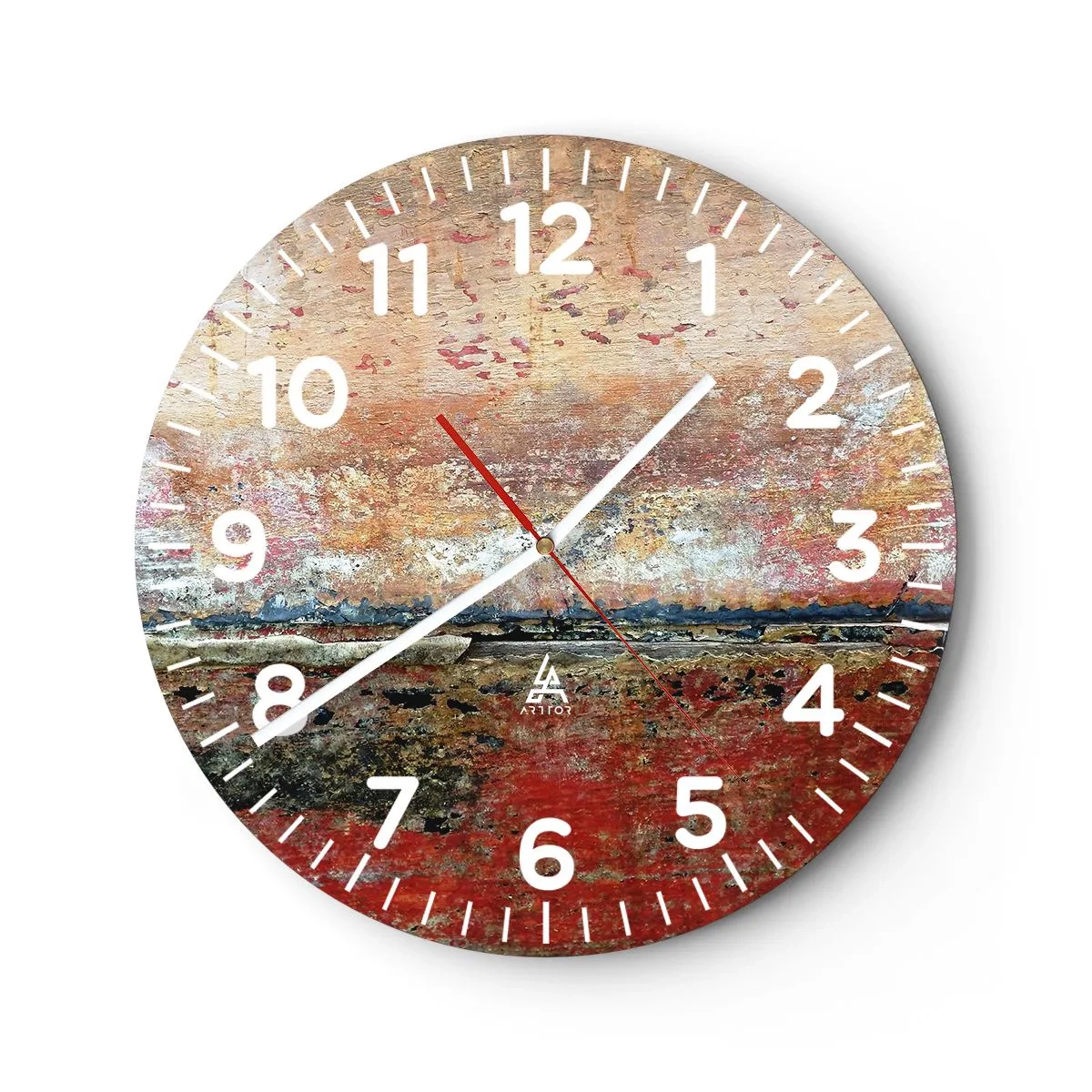 Ceas de perete - Ceas pe sticlă - Oare este marea? - 40x40 cm
