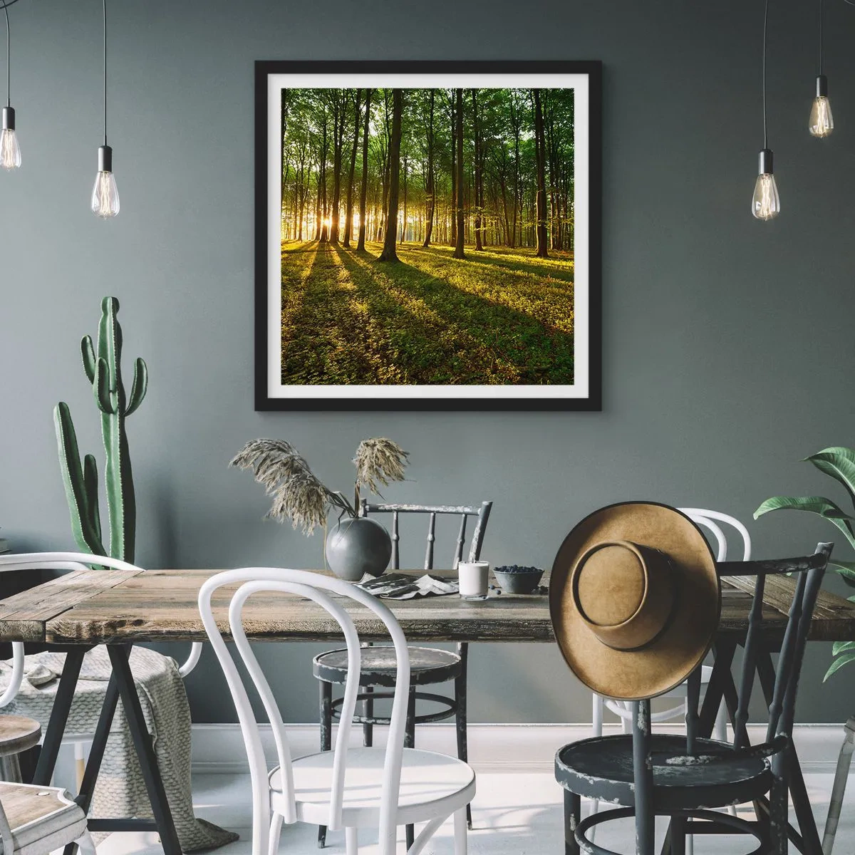 Poster în ramă neagră - Fotografia tuturor primăverilor - 30x30 cm