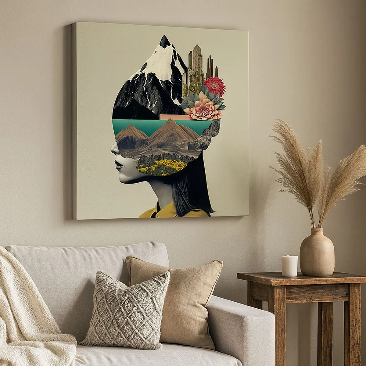 Tablou pe pânză - Femeia - întotdeauna un mister - 30x30 cm