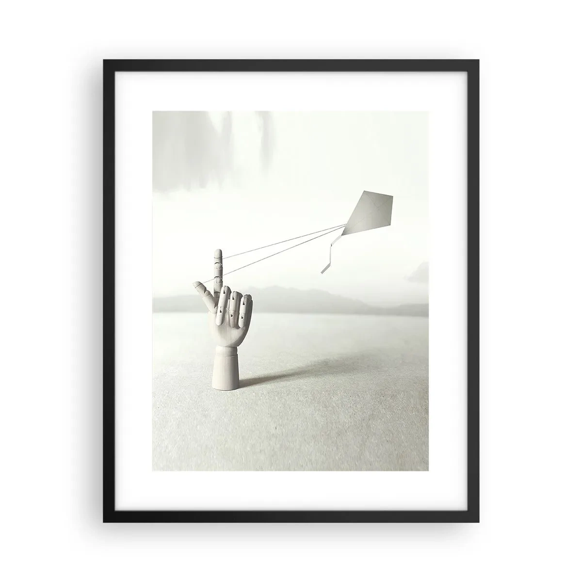 Poster în ramă neagră - Încercare de forță - 40x50 cm