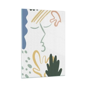 Tablou pe sticlă - Sărut de flori - 50x70 cm