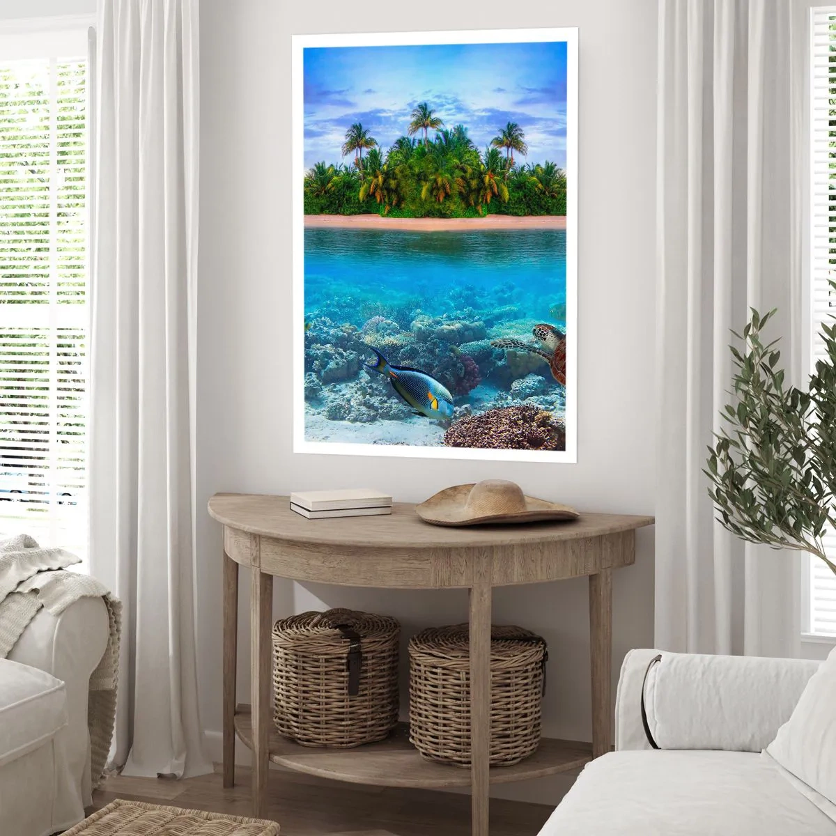 Poster - Insula paradisiacă vă invită - 50x70 cm