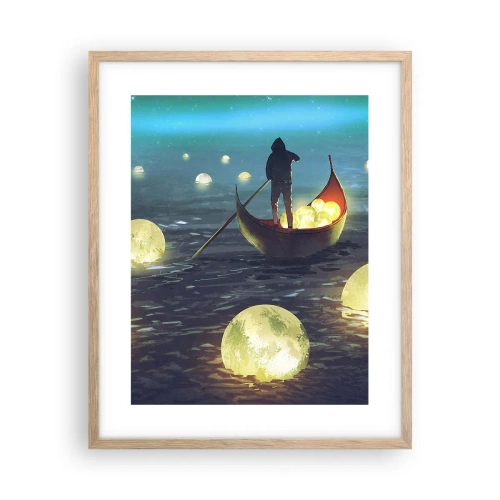 Poster în ramă de stejar deschis - Lucruri la care filozofii nu au visat niciodată - 40x50 cm