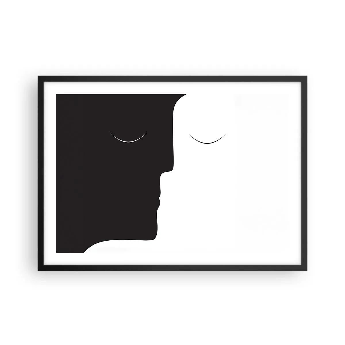 Poster în ramă neagră - Unitatea contrariilor - 70x50 cm