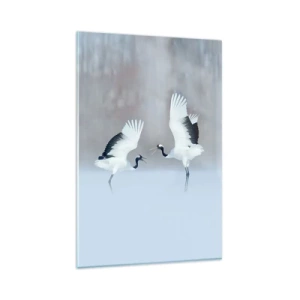 Tablou pe sticlă - Dansând în ceață - 80x120 cm