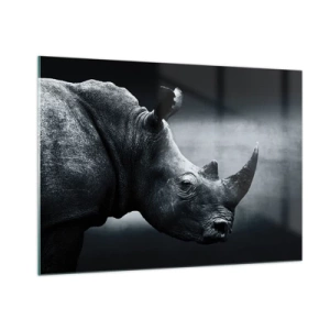 Tablou pe sticlă - Profil drept - 100x70 cm