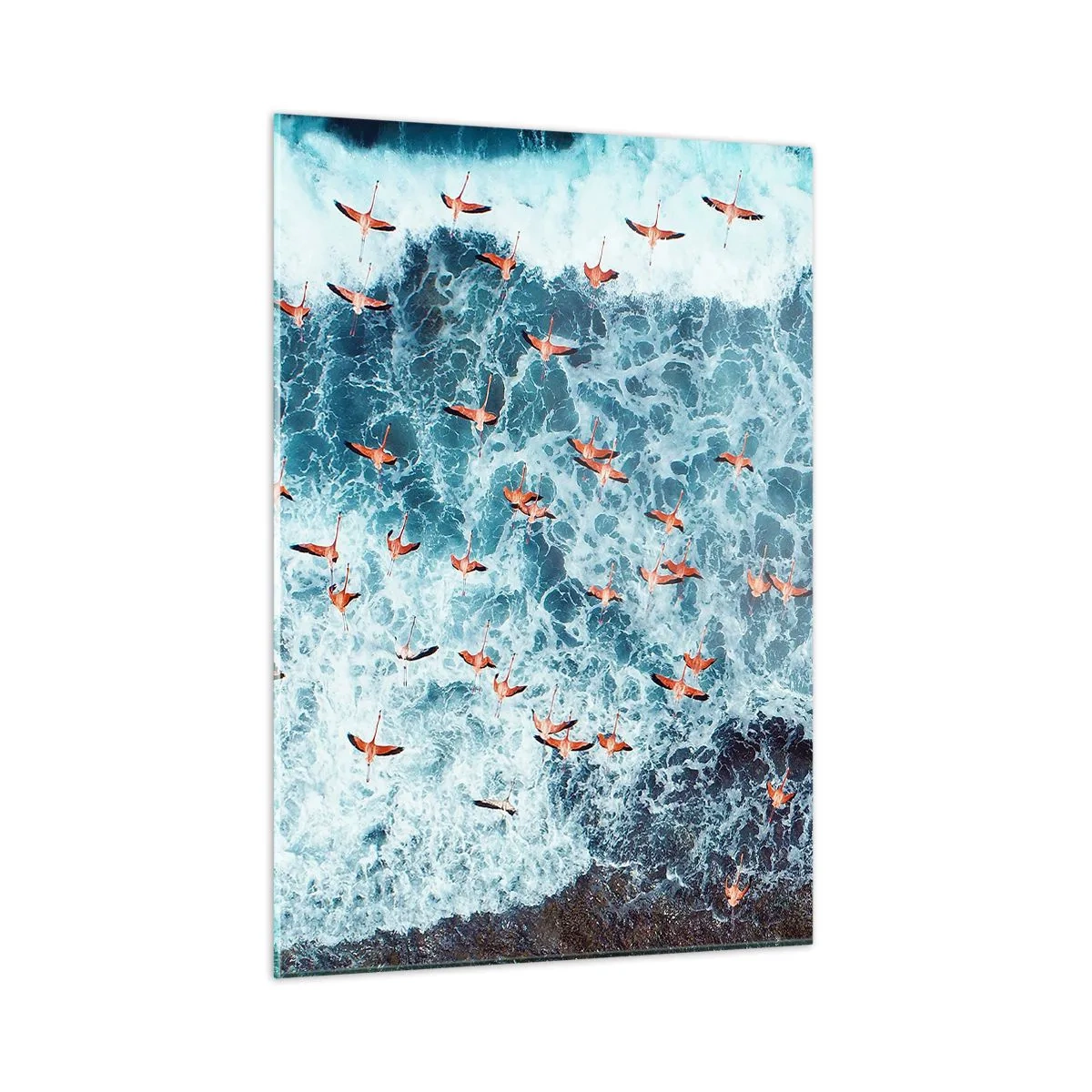 Tablou pe sticlă - Parada de la malul mării - 50x70 cm