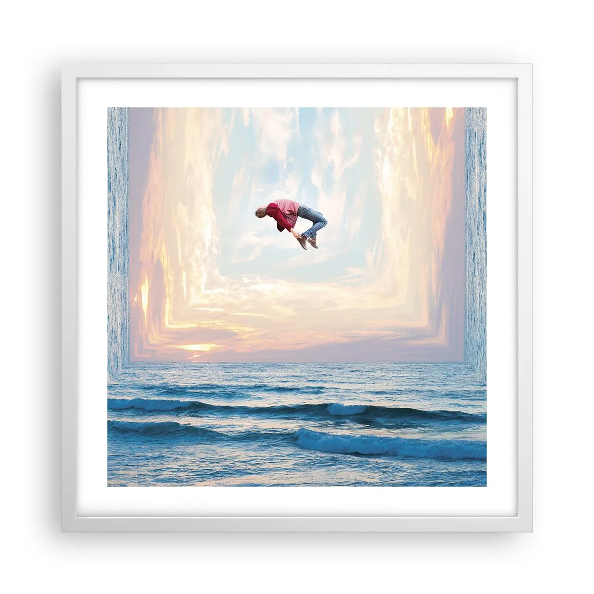 Poster în ramă albă - Spre o altă dimensiune - 50x50 cm