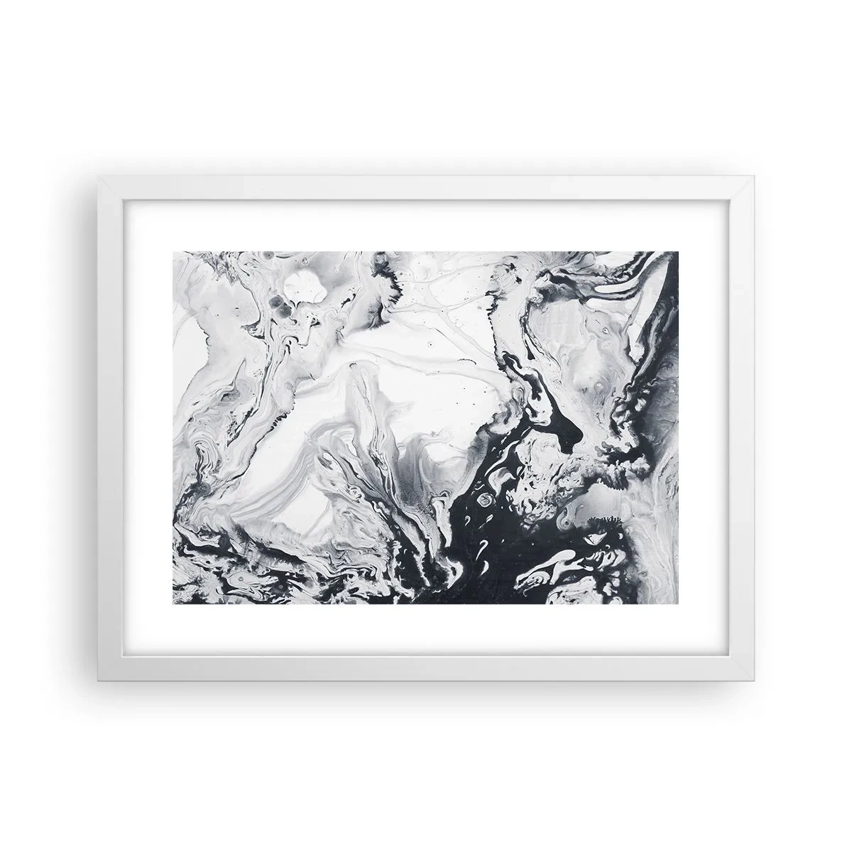 Poster în ramă albă - Interiorul Pământului - 40x30 cm