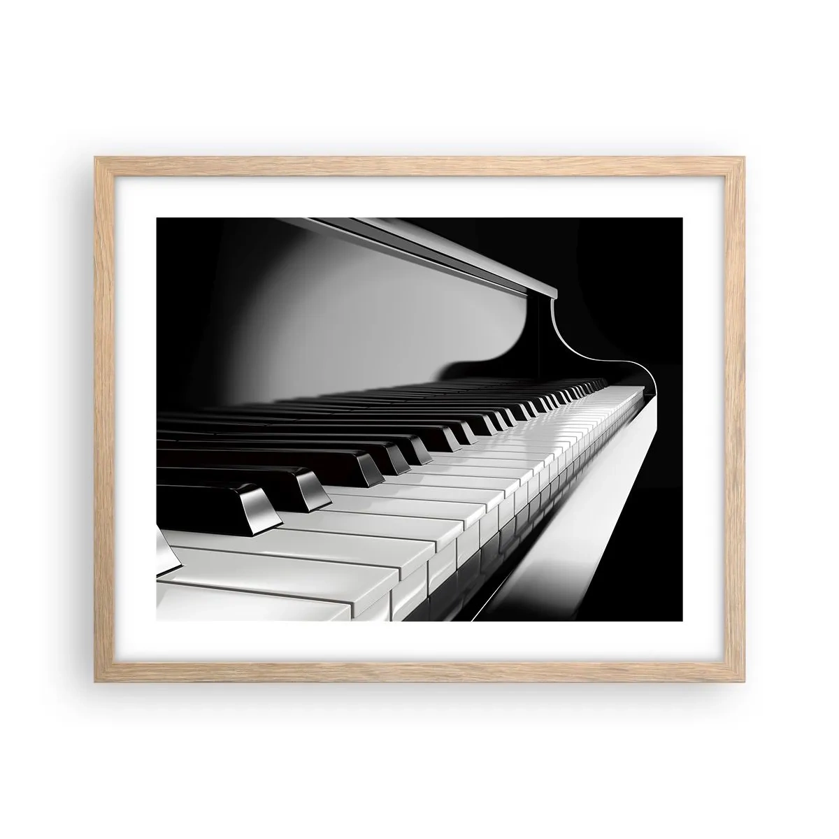 Poster în ramă de stejar deschis - Armonia formelor și a culorilor - 50x40 cm