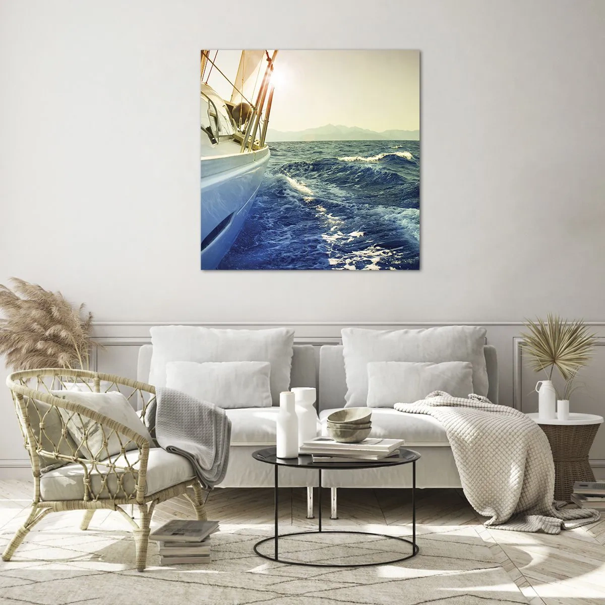 Tablou pe sticlă - După aventură - 60x60 cm