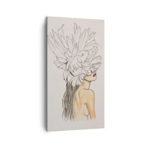 Tablou pe pânză - Frumusețe încoronată - 45x80 cm