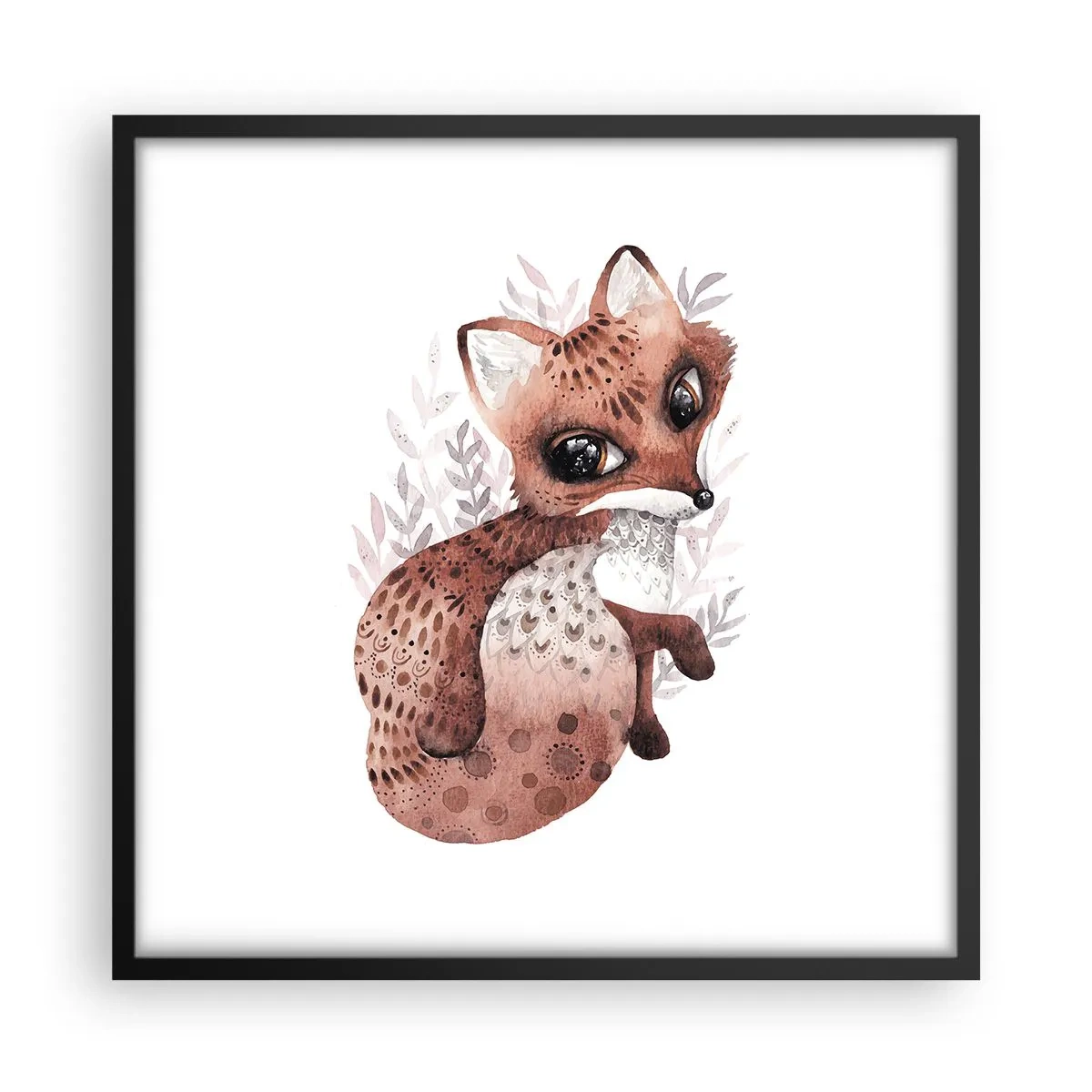 Poster în ramă neagră - Doar iubire - 50x50 cm