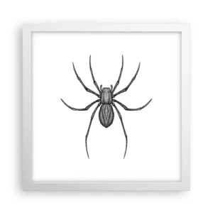 Poster în ramă albă - Precizie tulburătoare - 30x30 cm