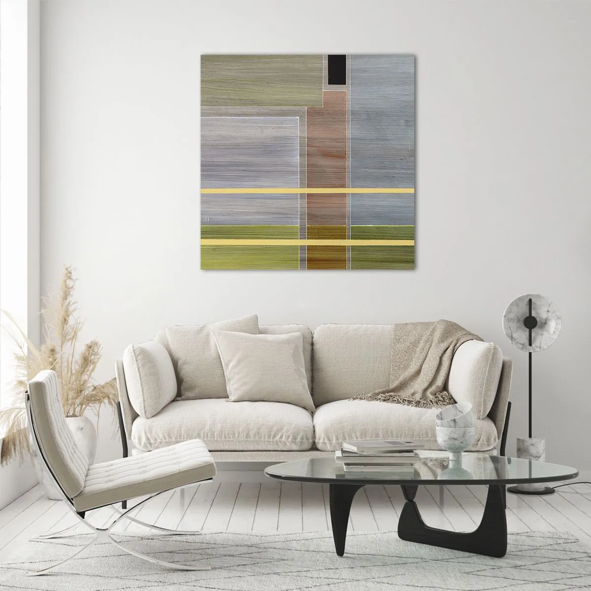 Tablou pe sticlă - Drept și liniștit - 50x50 cm