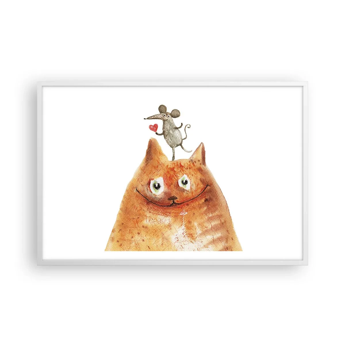 Poster în ramă albă - Paradoxurile iubirii - 91x61 cm