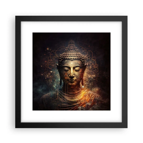 Poster în ramă neagră - Echilibru spiritual - 30x30 cm