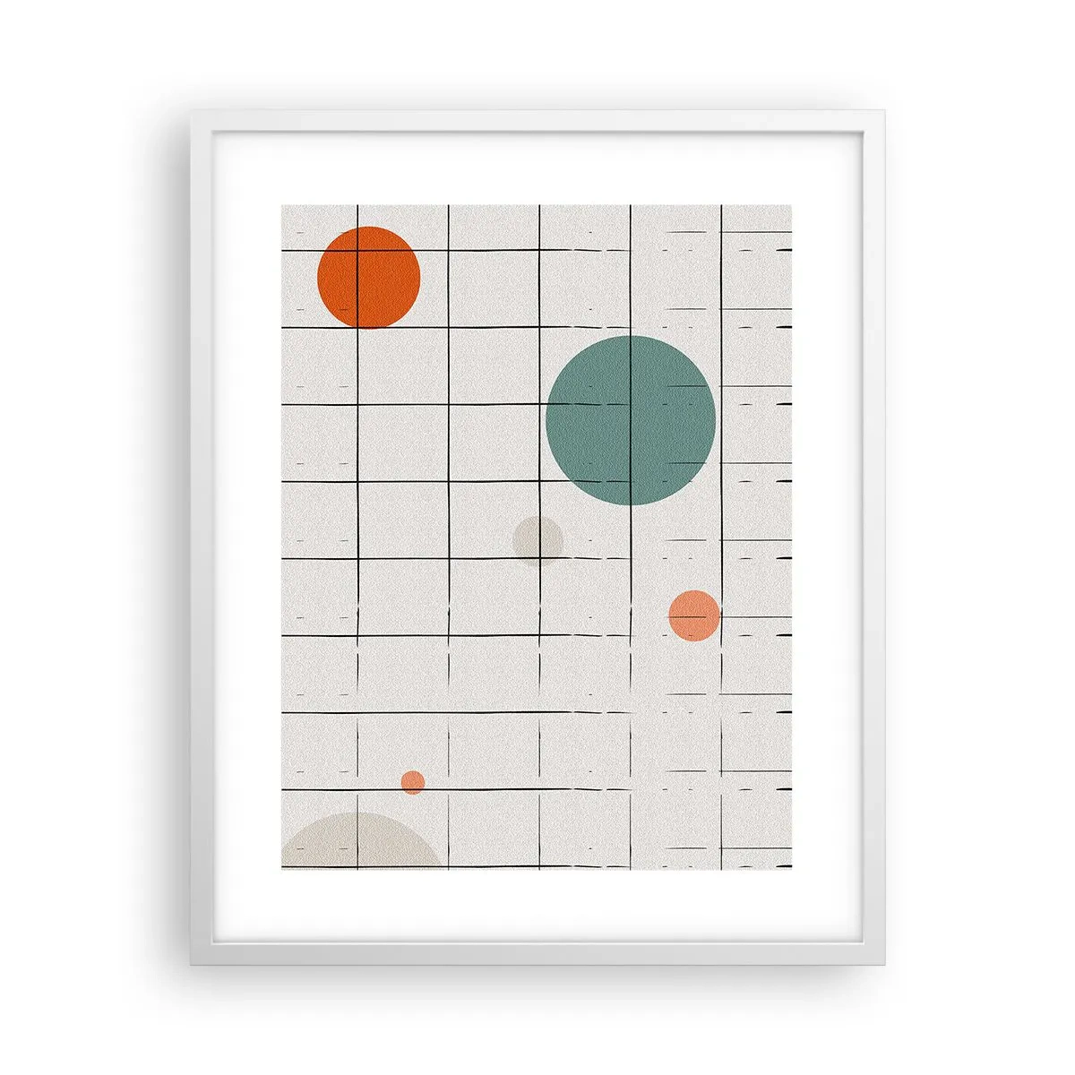 Poster în ramă albă - În capcană. Noi sau ele? - 40x50 cm