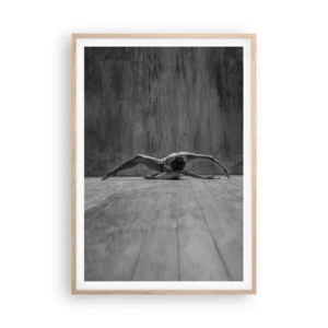 Poster în ramă de stejar deschis - Simetria găsită - 70x100 cm