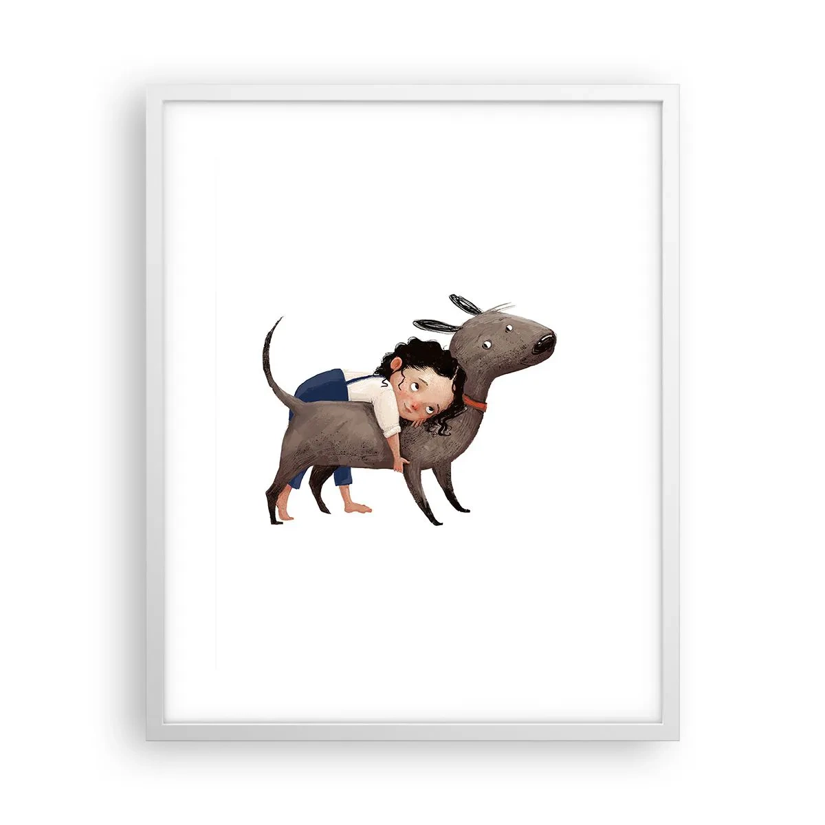 Poster în ramă albă - Cei mai buni prieteni - 40x50 cm