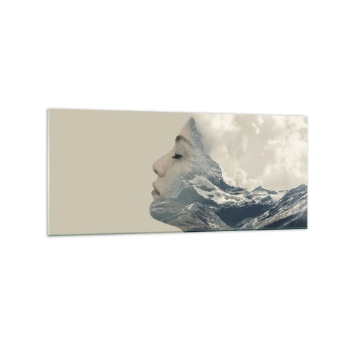 Tablou pe sticlă - Frumusețea elementelor - 120x50 cm
