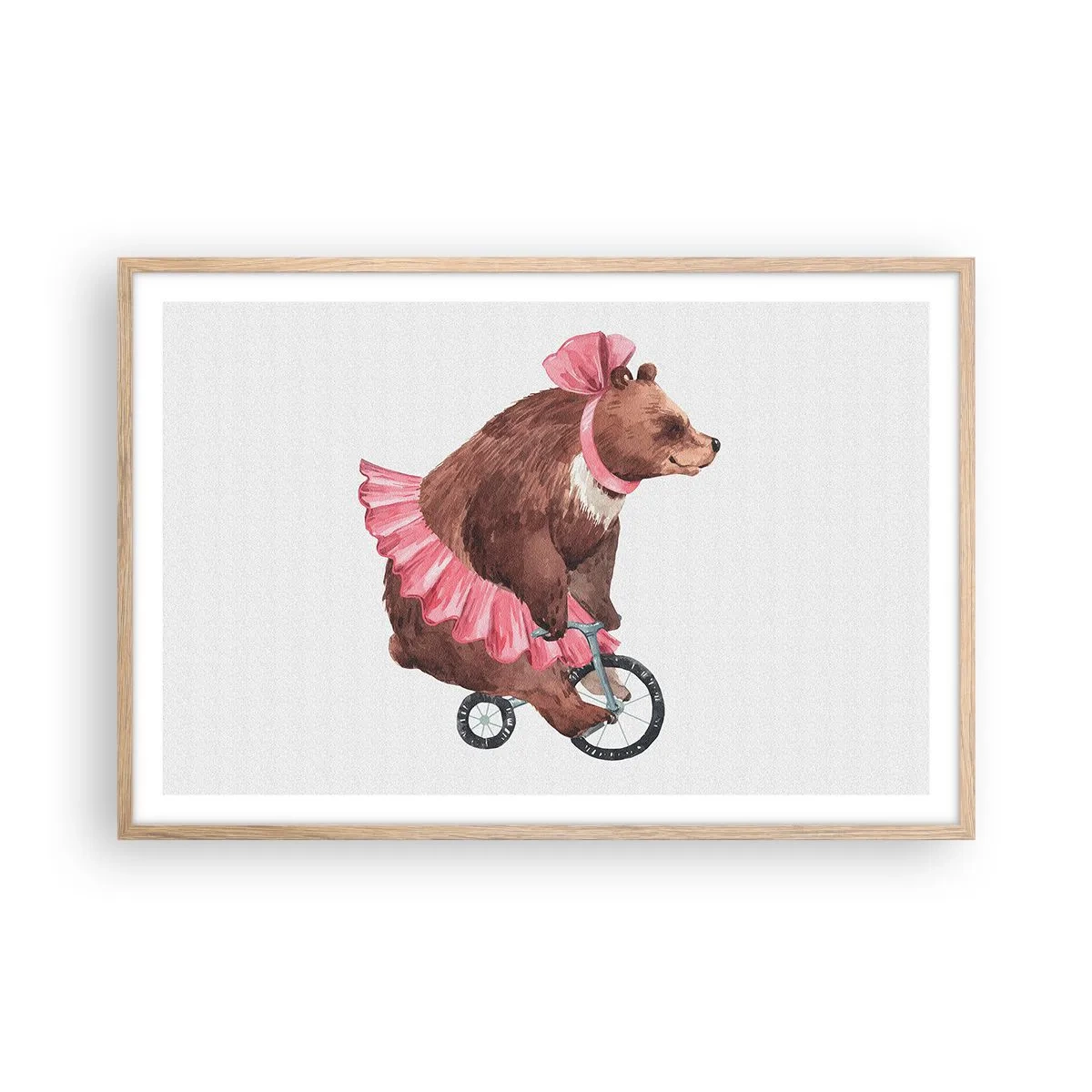 Poster în ramă de stejar deschis - Ce circ! - 91x61 cm