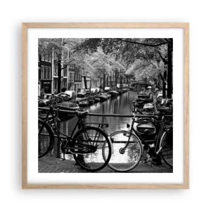 Poster în ramă de stejar deschis - O perspectivă foarte olandeză - 50x50 cm