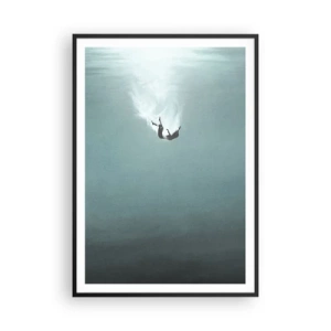 Poster în ramă neagră - În îmbrățișarea oceanului - 70x100 cm