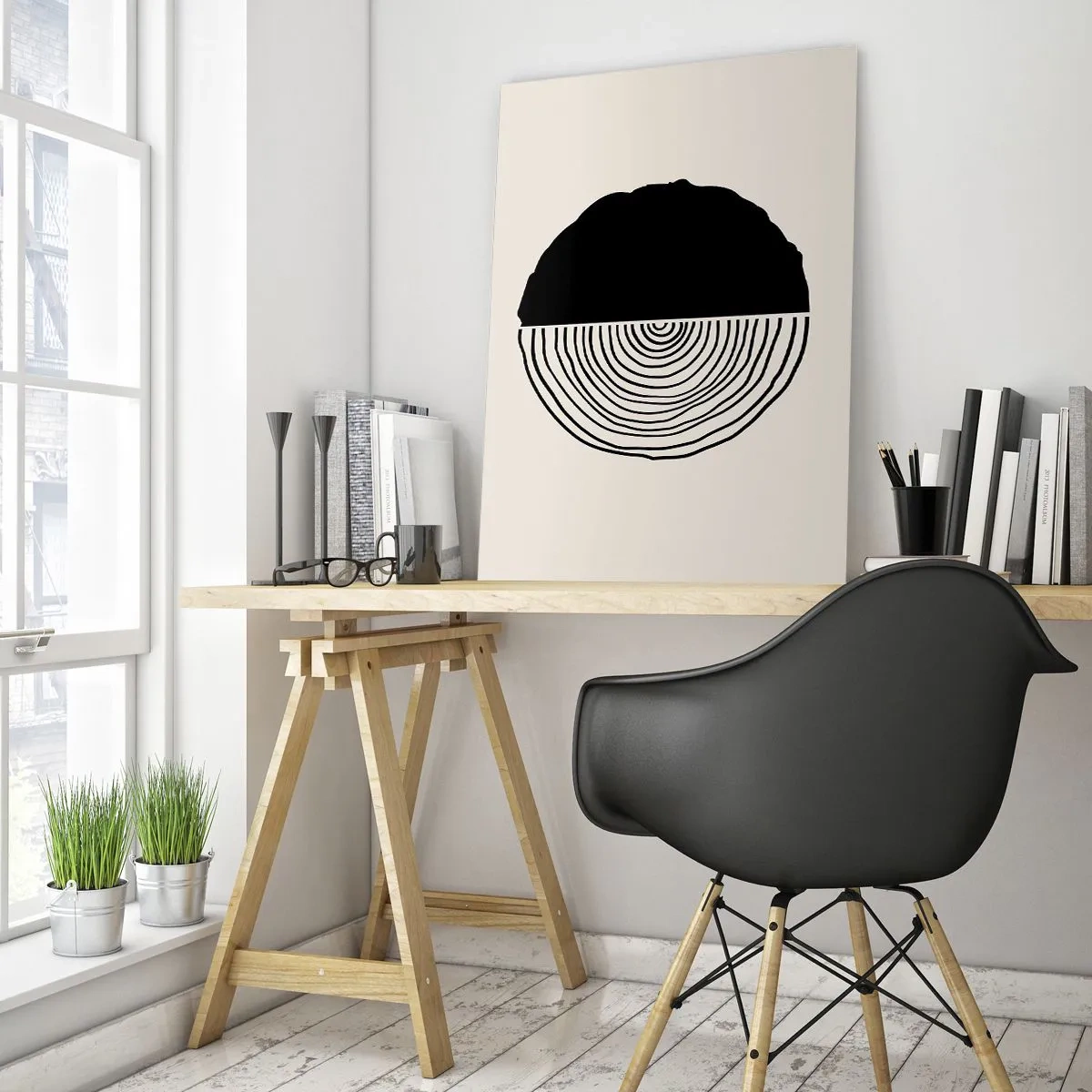 Tablou pe sticlă - Jumi-juma - 50x70 cm