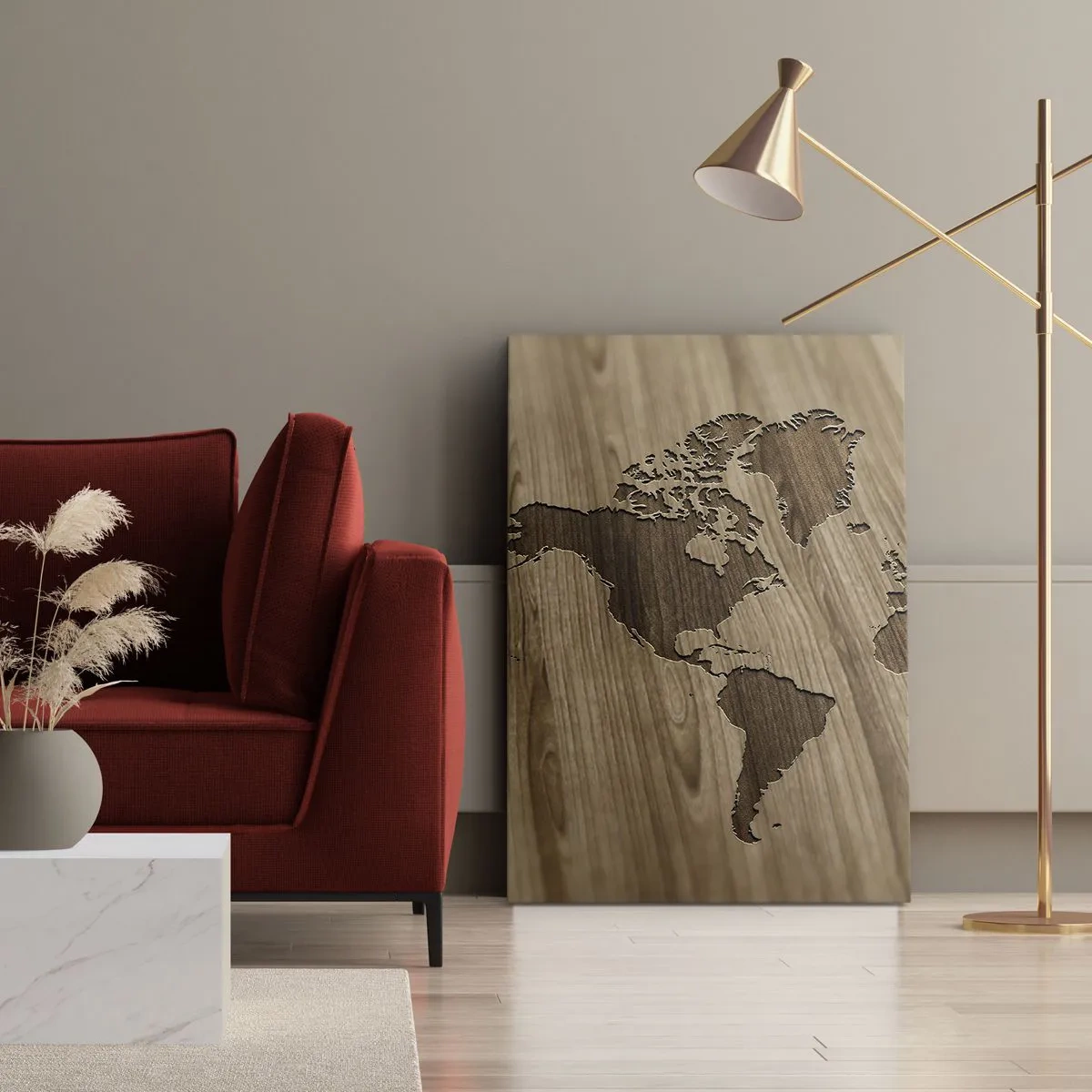 Tablou pe pânză - Lumea servită pe masă - 50x70 cm