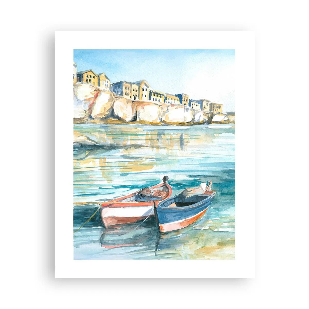 Poster - Peisaj în azur - 40x50 cm